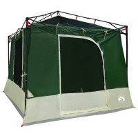 Produktbild för Innertält med tak med lagring Grön 290 x 288 x 234 cm taffeta