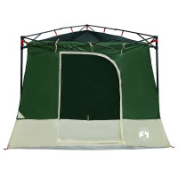 Produktbild för Innertält med tak med lagring Grön 290 x 288 x 234 cm taffeta