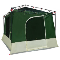 Produktbild för Innertält med tak med lagring Grön 290 x 288 x 234 cm taffeta