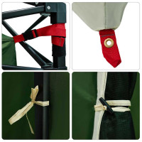 Produktbild för Innertält med tak med lagring Grön 290 x 288 x 234 cm taffeta