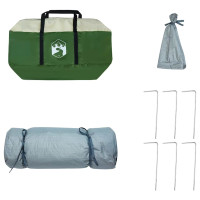 Produktbild för Innertält med tak med lagring Grön 290 x 288 x 234 cm taffeta