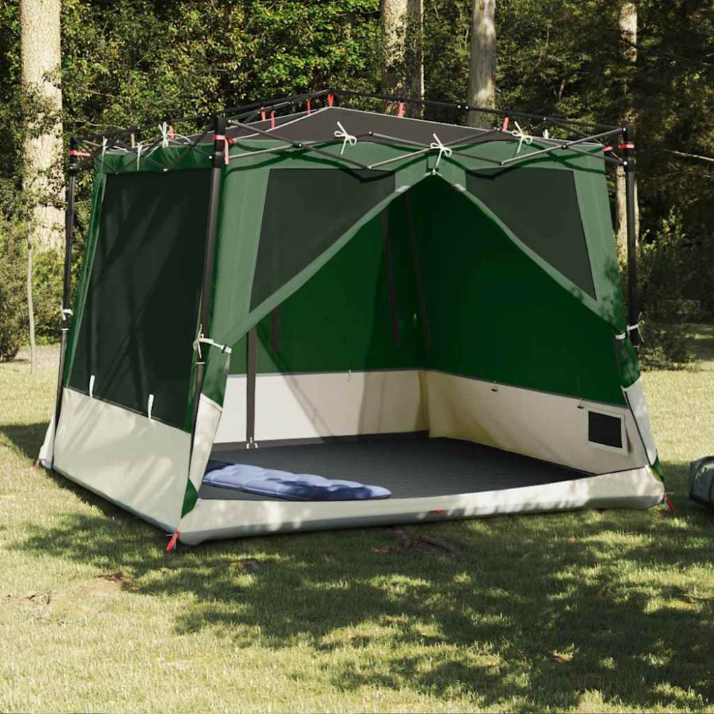 Produktbild för Innertält med tak med lagring Grön 291 x 291 x 240 cm taffeta