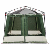 Produktbild för Innertält med tak med lagring Grön 291 x 291 x 240 cm taffeta