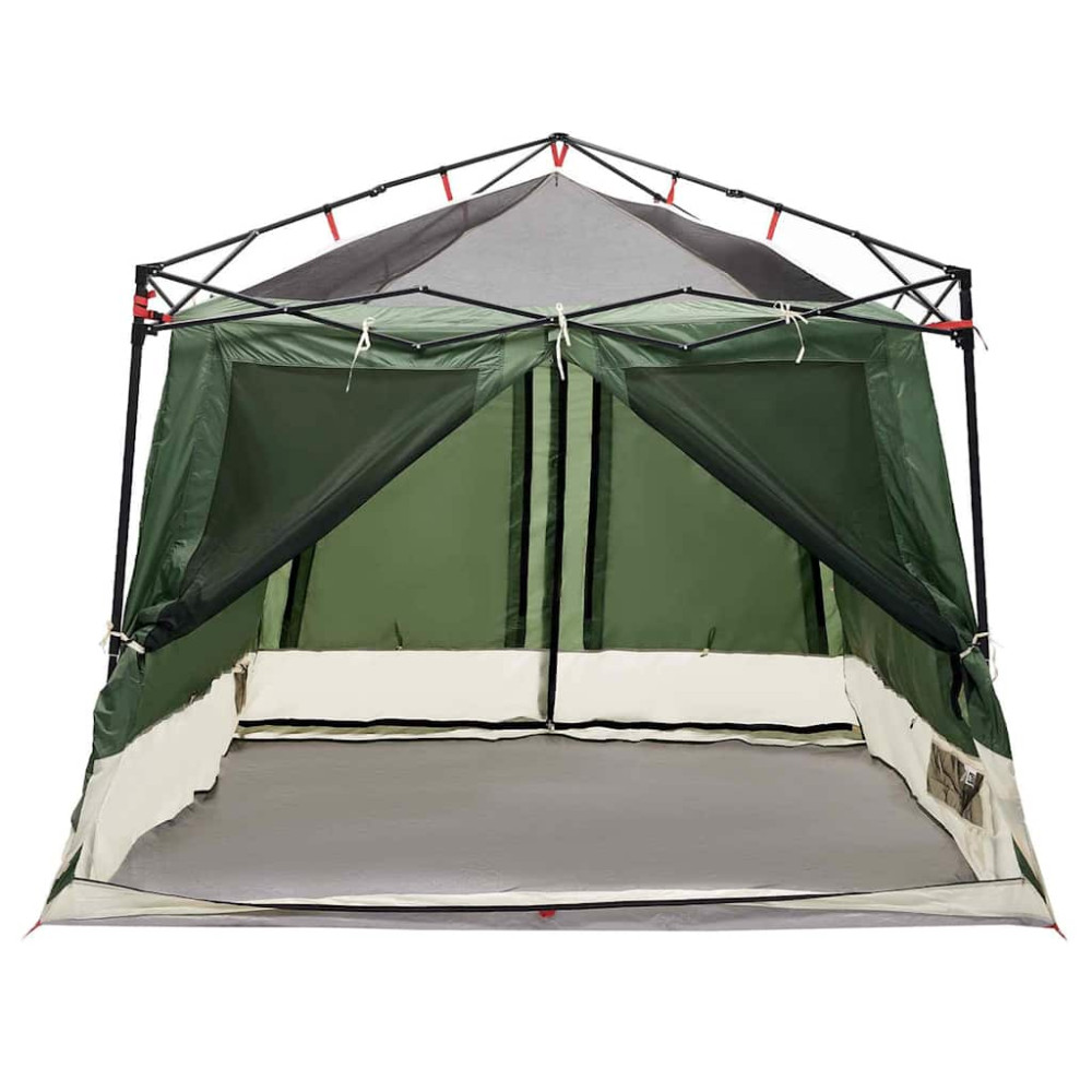 Produktbild för Innertält med tak med lagring Grön 291 x 291 x 240 cm taffeta
