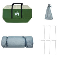 Produktbild för Innertält med tak med lagring Grön 291 x 291 x 240 cm taffeta
