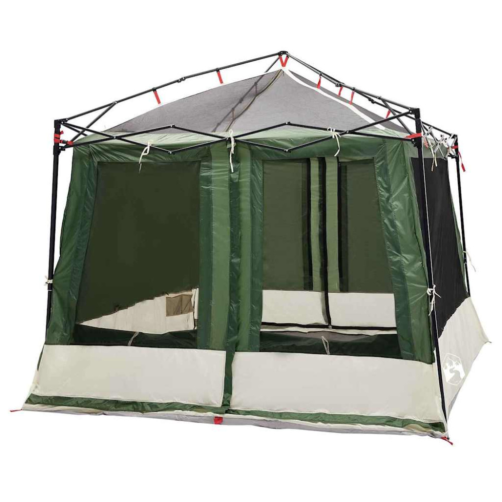 Produktbild för Innertält med tak med lagring Grön 291 x 291 x 240 cm taffeta