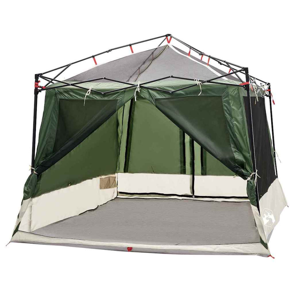 Produktbild för Innertält med tak med lagring Grön 291 x 291 x 240 cm taffeta