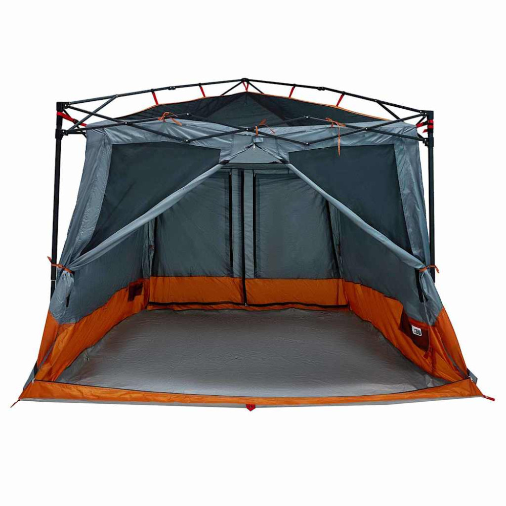 Produktbild för Innertält med tak Grå och orange 291 x 291 x 240 cm taffeta