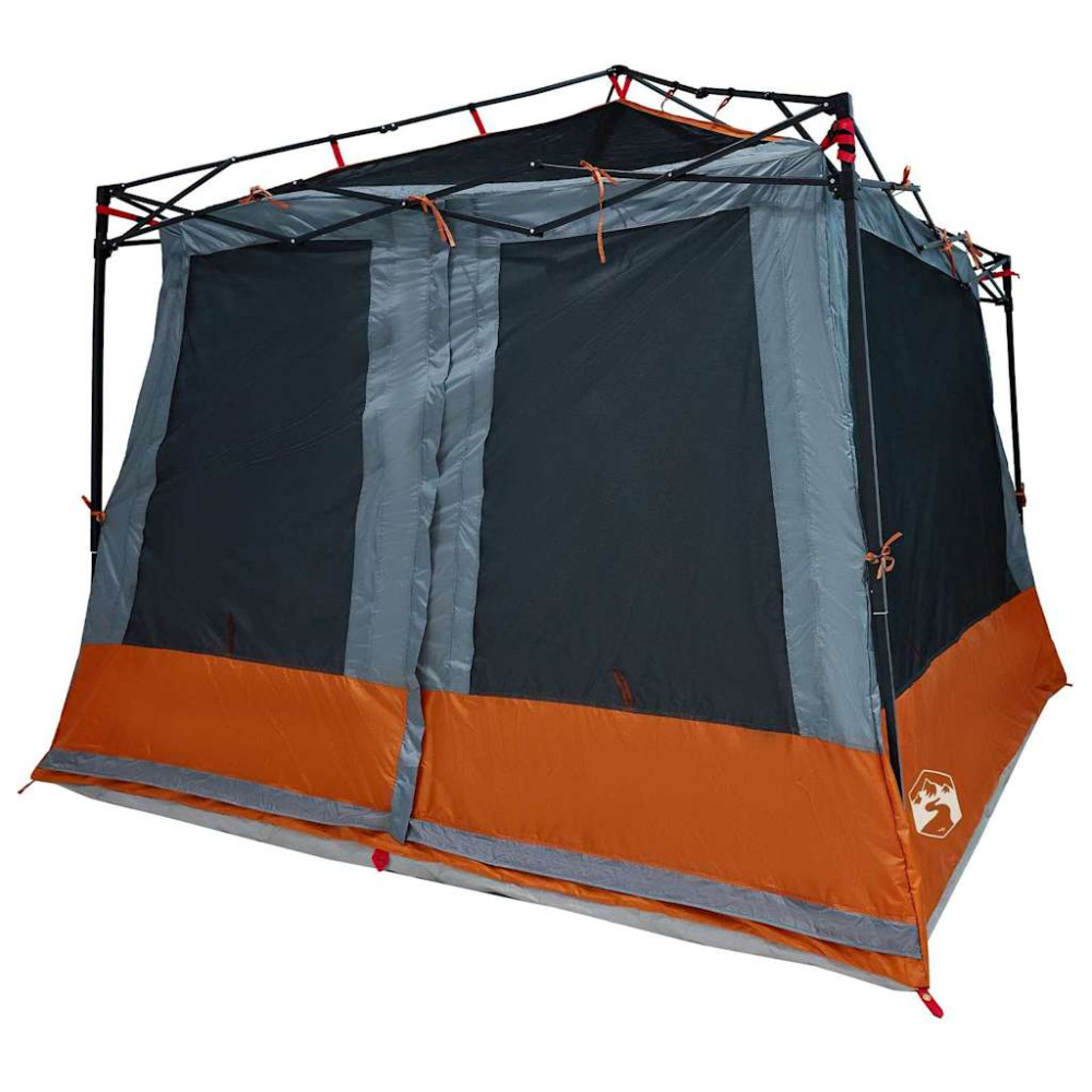 Produktbild för Innertält med tak Grå och orange 291 x 291 x 240 cm taffeta