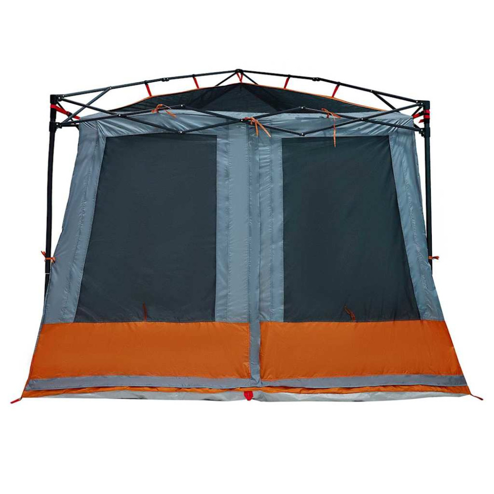 Produktbild för Innertält med tak Grå och orange 291 x 291 x 240 cm taffeta