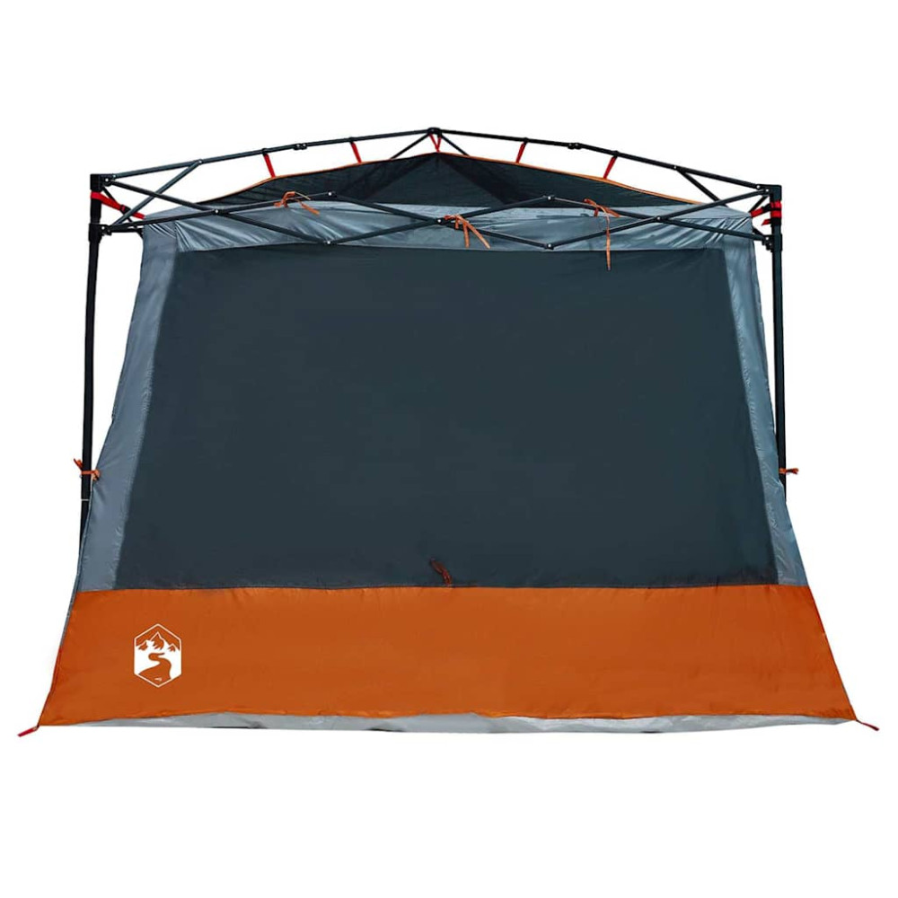 Produktbild för Innertält med tak Grå och orange 291 x 291 x 240 cm taffeta