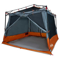 Produktbild för Innertält med tak Grå och orange 291 x 291 x 240 cm taffeta