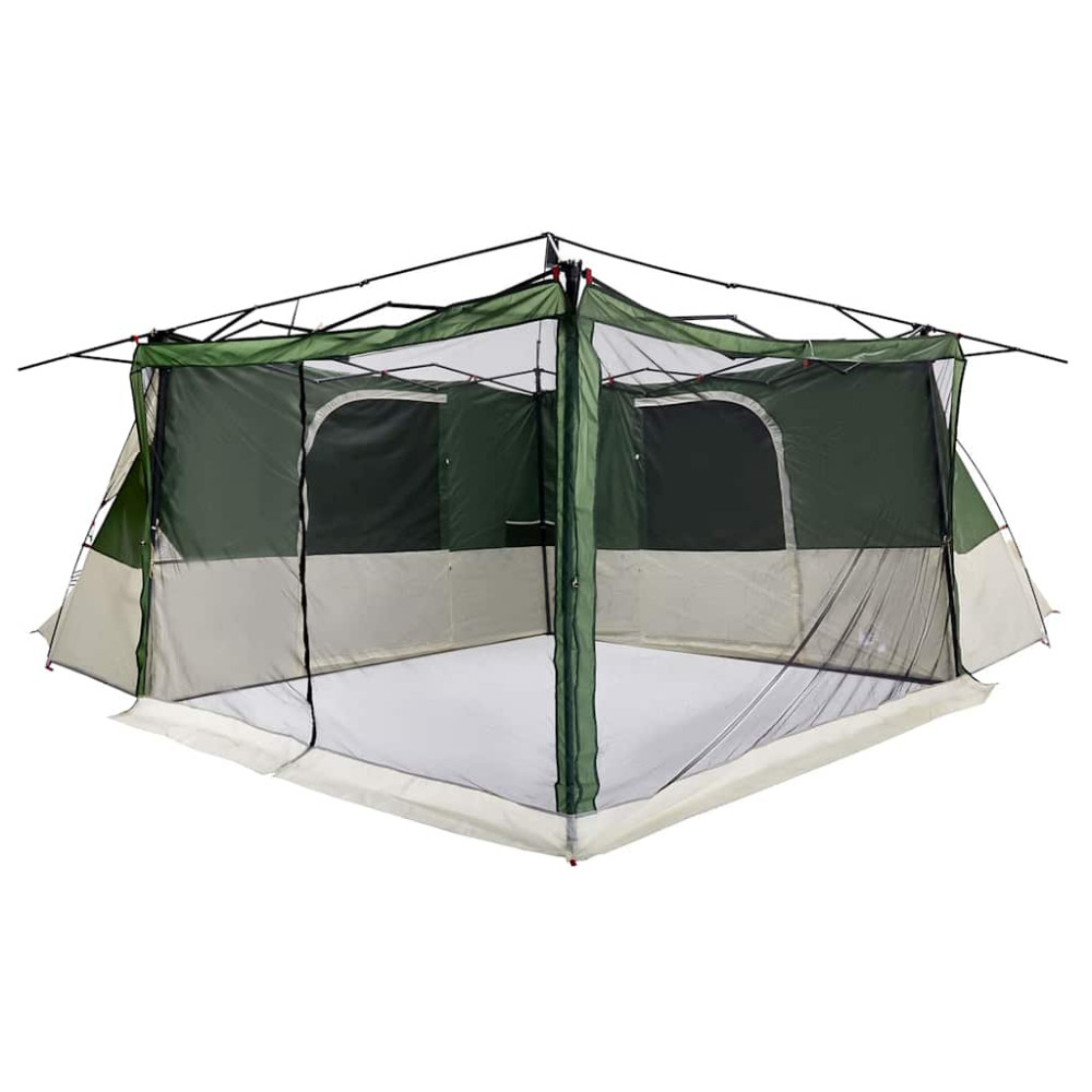 Produktbild för Innertält med tak med lagring Grön 520 x 520 x 190 cm taffeta