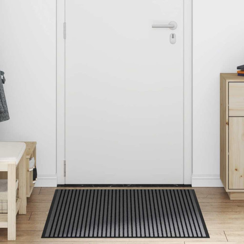 vidaXL Dörrmatta Svart 80 x 120 cm Polypropylen