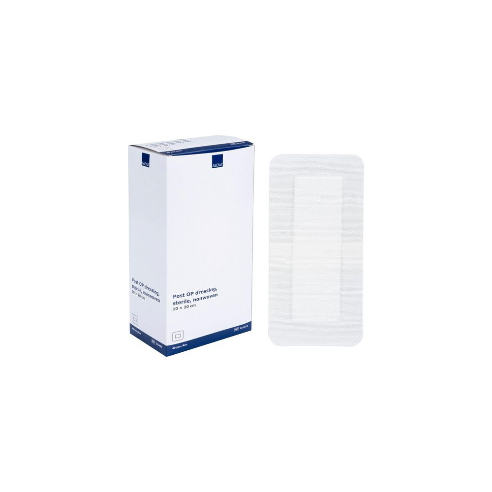 Produktbild för Förband PostOp ABENA 10x20cm 40/fp