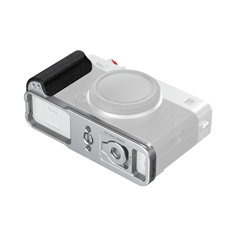 Produktbild för SmallRig 5447 L-Shaped Mount Plate with Silicone Handle for FUJIFILM X-E5 Silver