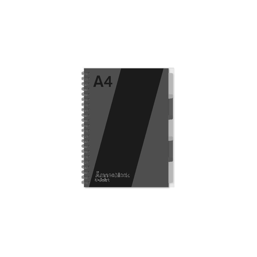 Produktbild för Ant.block A4 70g 120 blad med 5 avdelar