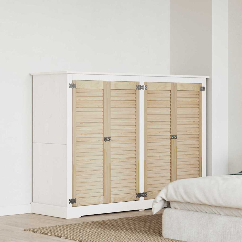 Produktbild för Skåpdörr 4 pcs Naturfärg 110 x 2,1 x 39,5 cm Massiv furu