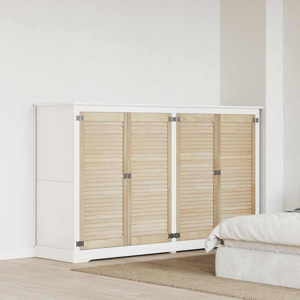 Produktbild för Skåpdörr 4 pcs Naturfärg 49,5 x 2,1 x 110 cm Massiv furu