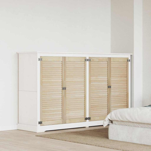 vidaXL Skåpdörr 4 pcs Naturfärg 49,5 x 2,1 x 110 cm Massiv furu