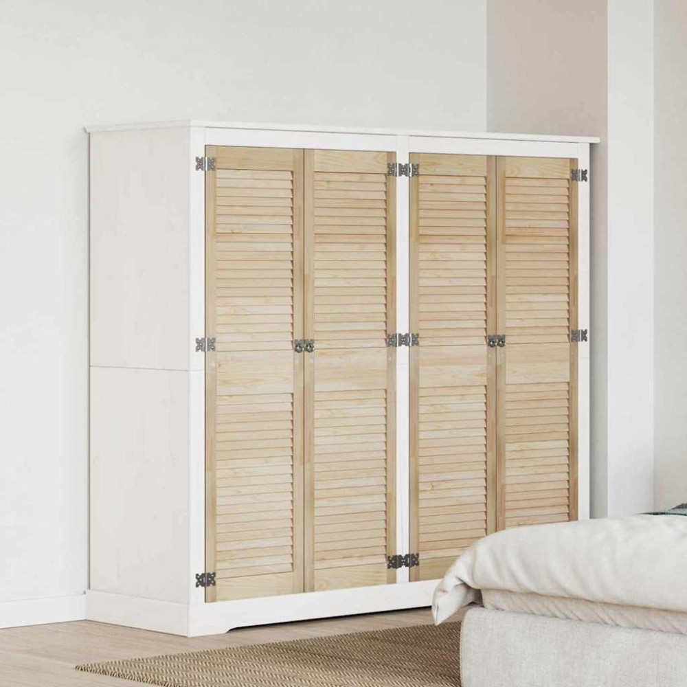 Produktbild för Skåpdörr 4 pcs Naturfärg 140,5 x 2,1 x 39,5 cm Massiv furu