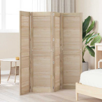 Produktbild för Skåpdörr 4 pcs Naturfärg 140,5 x 2,1 x 39,5 cm Massiv furu