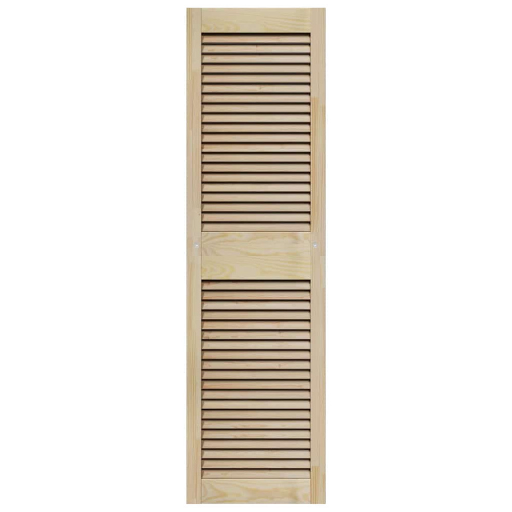 Produktbild för Skåpdörr 4 pcs Naturfärg 140,5 x 2,1 x 39,5 cm Massiv furu