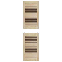 Produktbild för Skåpdörr 4 pcs Naturfärg 140,5 x 2,1 x 39,5 cm Massiv furu