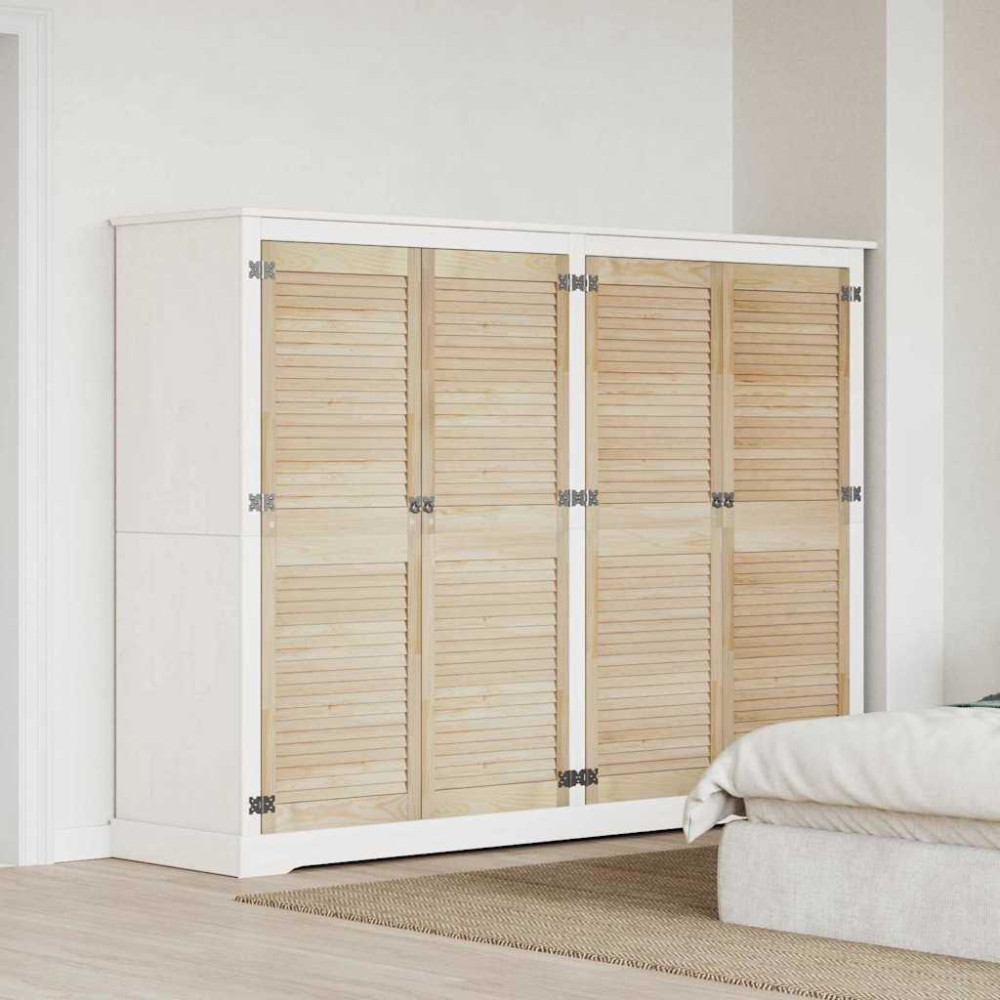 Produktbild för Skåpdörr 4 pcs Naturfärg 49,5 x 2,1 x 140,5 cm Massiv furu