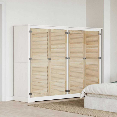 vidaXL Skåpdörr 4 pcs Naturfärg 49,5 x 2,1 x 140,5 cm Massiv furu