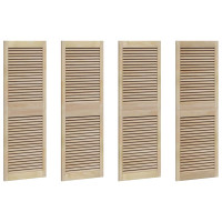 Produktbild för Skåpdörr 4 pcs Naturfärg 49,5 x 2,1 x 140,5 cm Massiv furu