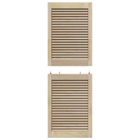 Produktbild för Skåpdörr 4 pcs Naturfärg 49,5 x 2,1 x 140,5 cm Massiv furu
