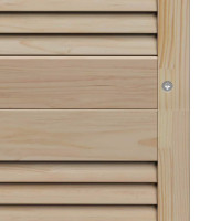 Produktbild för Skåpdörr 4 pcs Naturfärg 49,5 x 2,1 x 140,5 cm Massiv furu