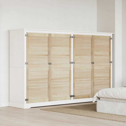 vidaXL Skåpdörr 4 pcs Naturfärg 140,5 x 2,1 x 59,5 cm Massiv furu