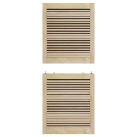 Produktbild för Skåpdörr 4 pcs Naturfärg 140,5 x 2,1 x 59,5 cm Massiv furu