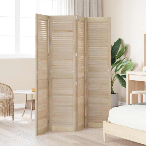 vidaXL Skåpdörr 4 pcs Naturfärg 170 x 2,1 x 39,5 cm Massiv furu