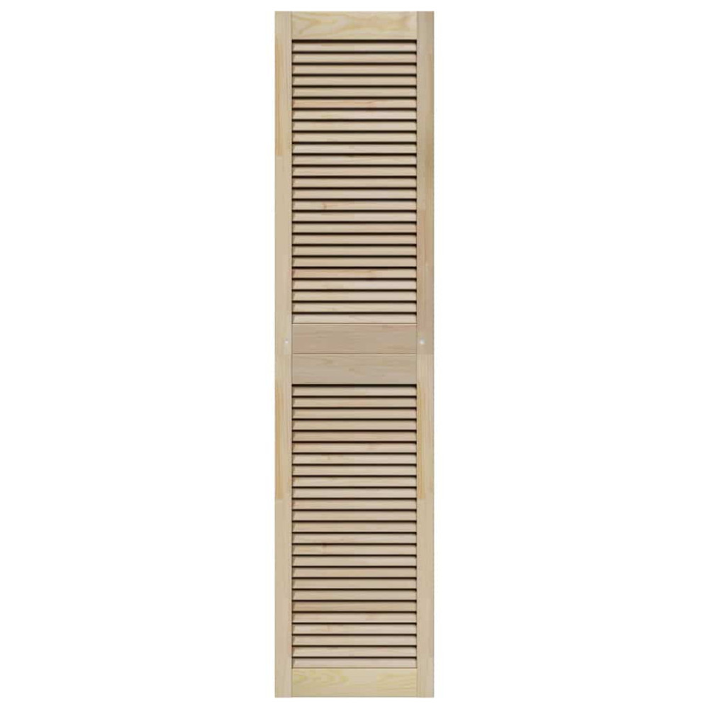 Produktbild för Skåpdörr 4 pcs Naturfärg 170 x 2,1 x 39,5 cm Massiv furu
