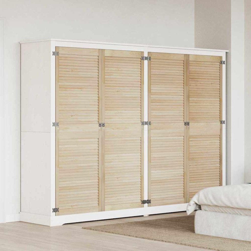 Produktbild för Skåpdörr 4 pcs Naturfärg 170 x 2,1 x 59,5 cm Massiv furu