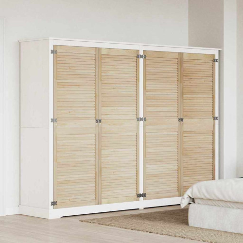 vidaXL Skåpdörr 4 pcs Naturfärg 170 x 2,1 x 59,5 cm Massiv furu