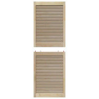 Produktbild för Skåpdörr 4 pcs Naturfärg 170 x 2,1 x 59,5 cm Massiv furu