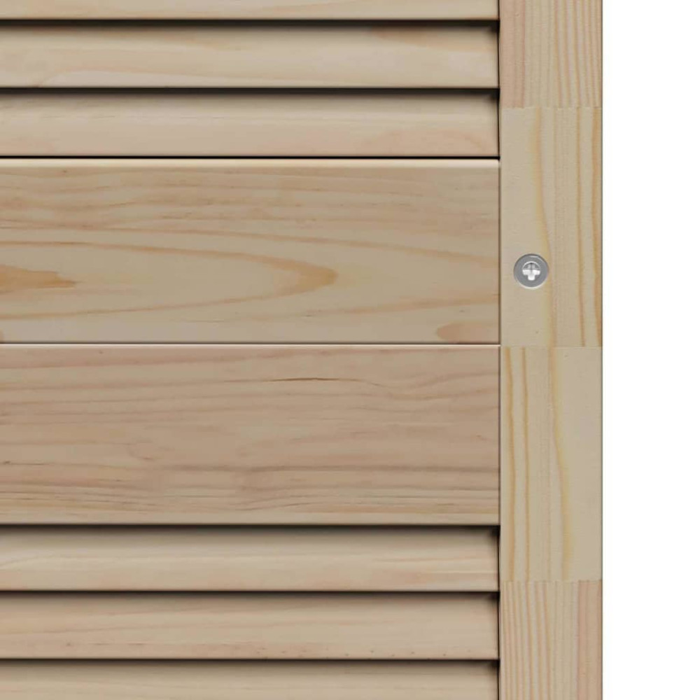Produktbild för Skåpdörr 4 pcs Naturfärg 170 x 2,1 x 59,5 cm Massiv furu
