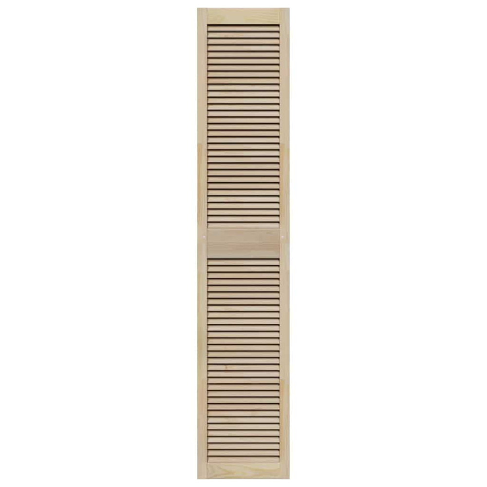 Produktbild för Skåpdörr 4 pcs Naturfärg 201 x 2,1 x 39,5 cm Massiv furu