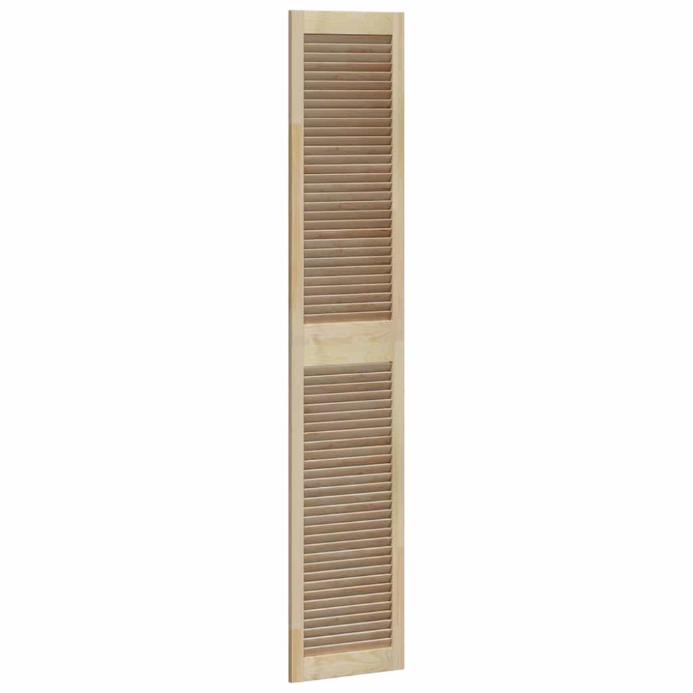 Produktbild för Skåpdörr 4 pcs Naturfärg 201 x 2,1 x 39,5 cm Massiv furu