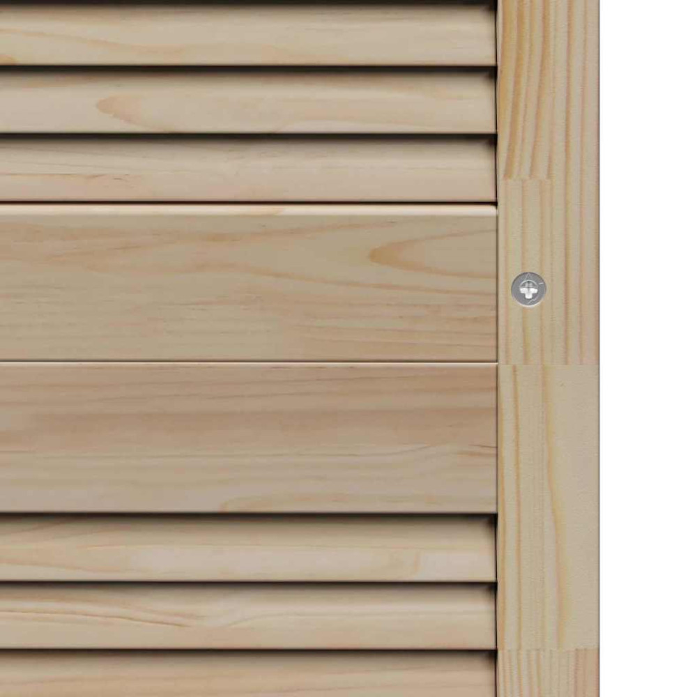 Produktbild för Skåpdörr 4 pcs Naturfärg 201 x 2,1 x 39,5 cm Massiv furu
