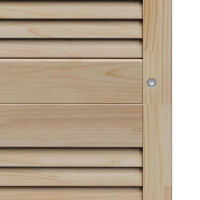 Produktbild för Skåpdörr 4 pcs Naturfärg 201 x 2,1 x 39,5 cm Massiv furu