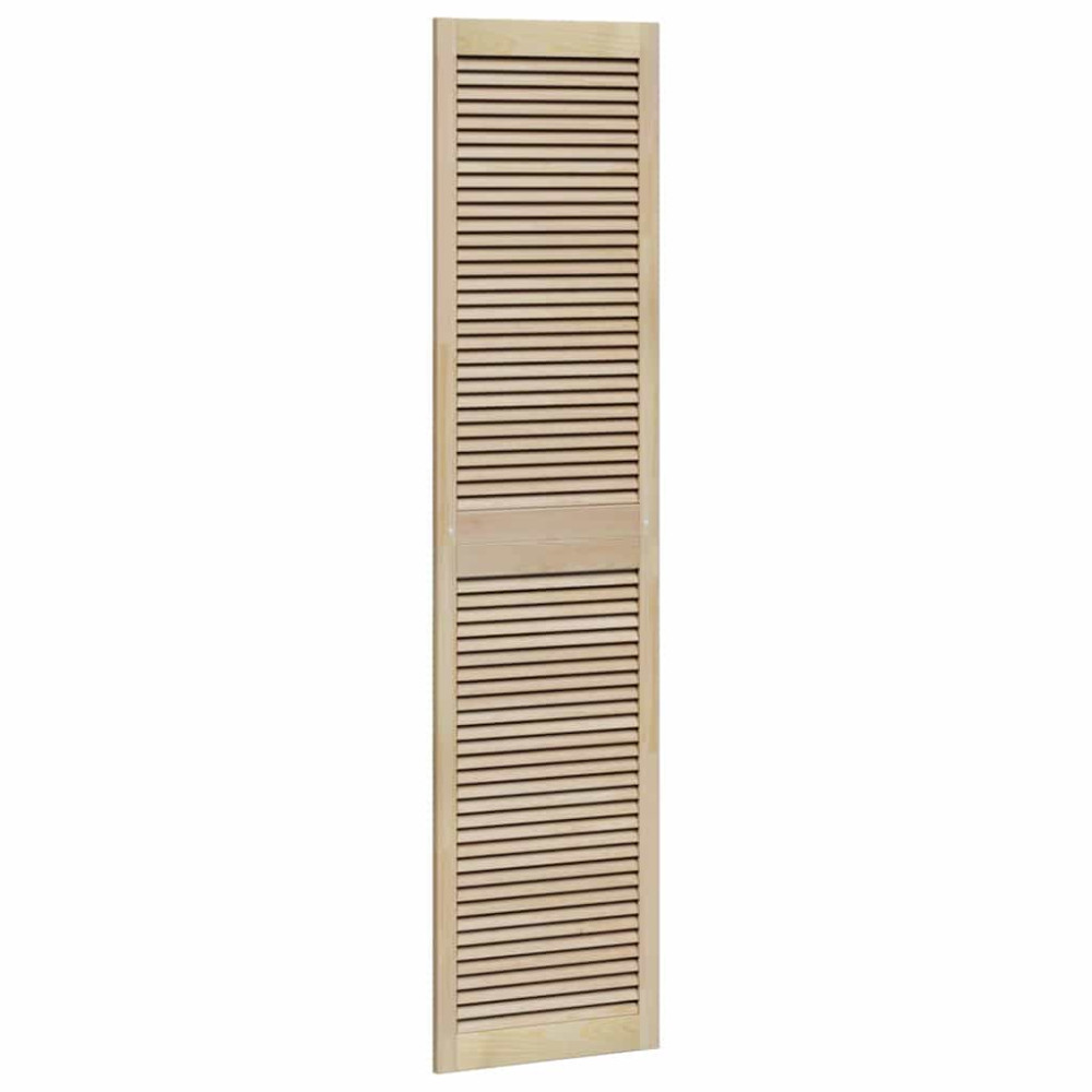 Produktbild för Skåpdörr 4 pcs Naturfärg 201 x 2,1 x 49,5 cm Massiv furu