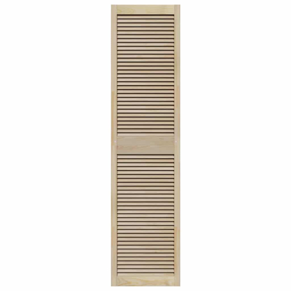 Produktbild för Skåpdörr 4 pcs Naturfärg 201 x 2,1 x 49,5 cm Massiv furu
