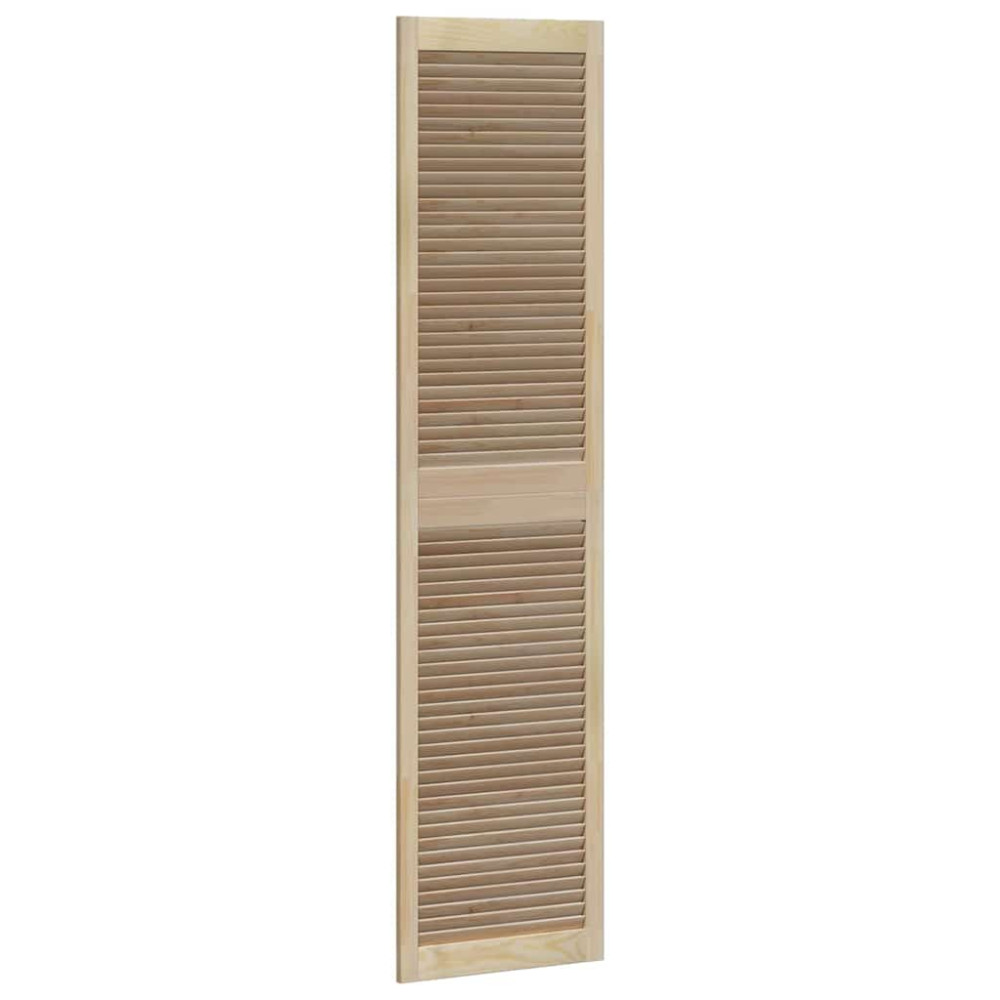 Produktbild för Skåpdörr 4 pcs Naturfärg 201 x 2,1 x 49,5 cm Massiv furu