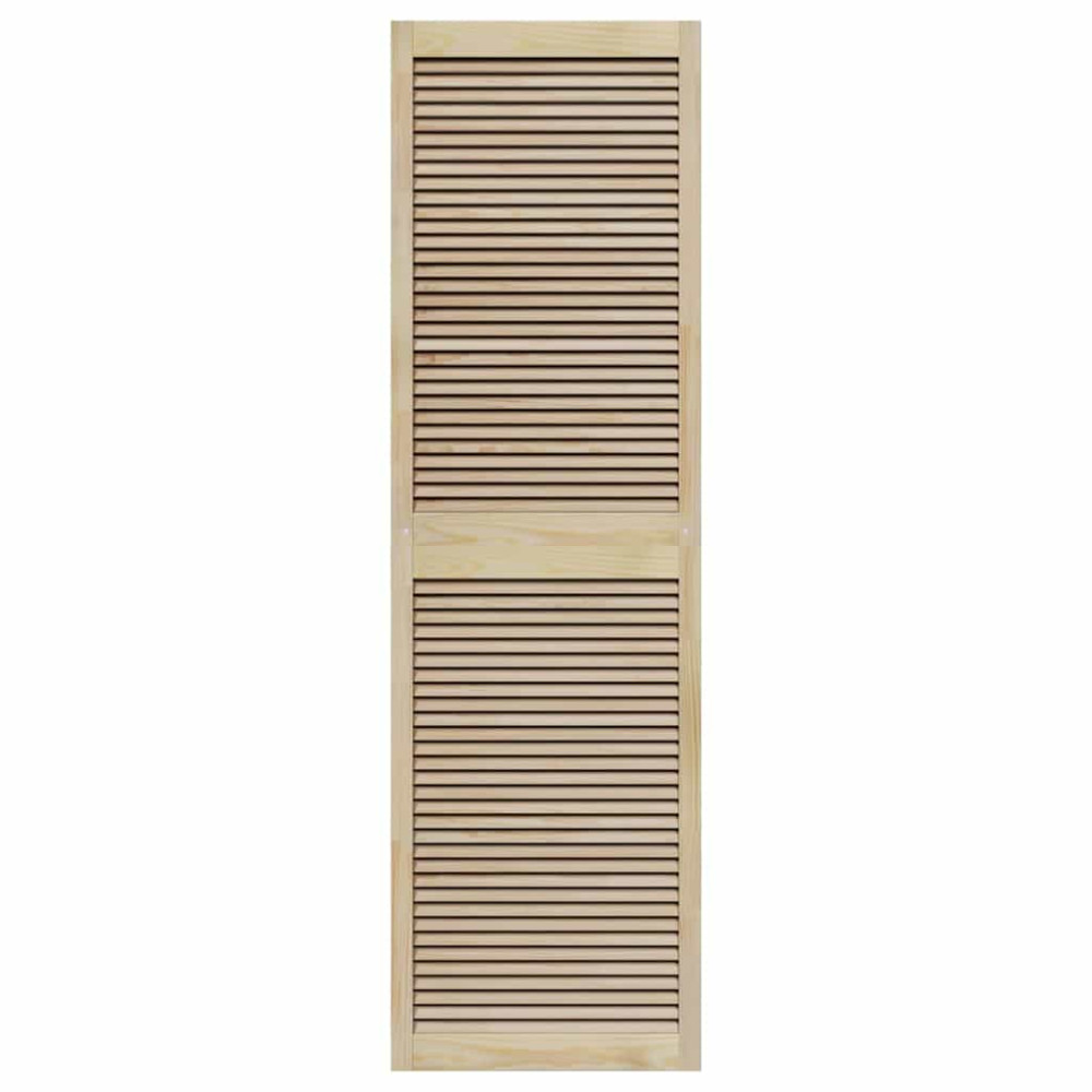 Produktbild för Skåpdörr 4 pcs Naturfärg 201 x 2,1 x 59,5 cm Massiv furu