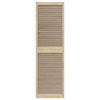 Produktbild för Skåpdörr 4 pcs Naturfärg 201 x 2,1 x 59,5 cm Massiv furu